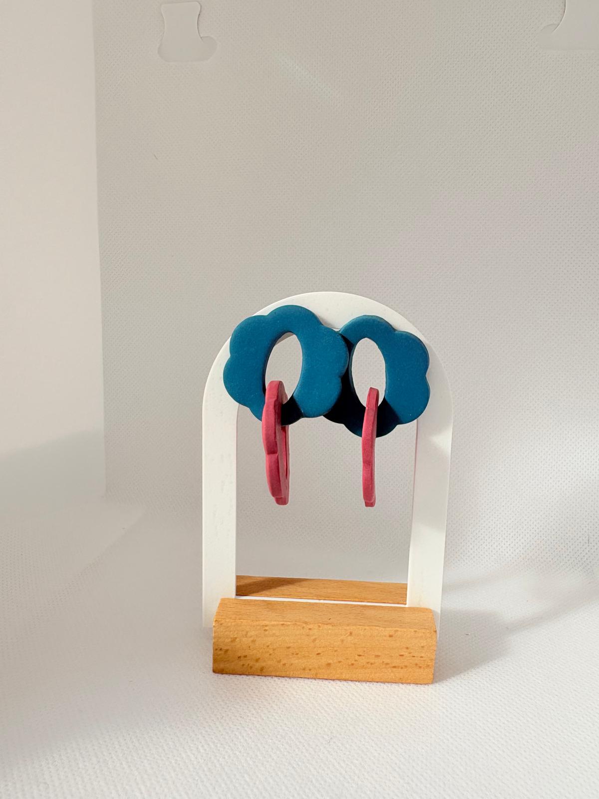 Pendientes cadena Floral - Imagen 8