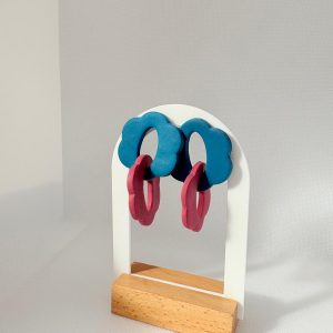 Pendientes cadena Floral